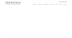 Desktop Screenshot of pedestalsflorist.com